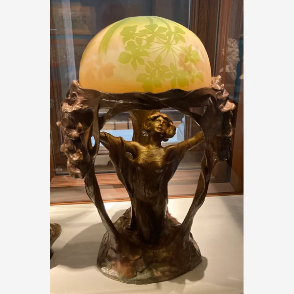Table lamp shown as an illustrative photograph for the fictional Cloud Glow Lamp.