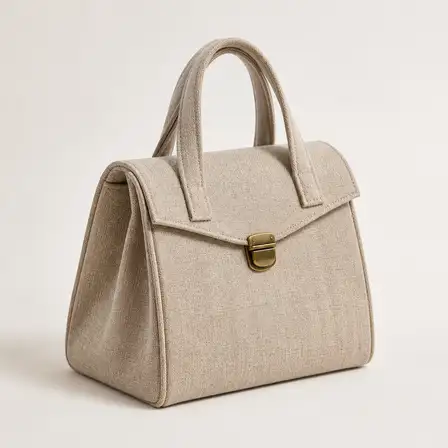 Fictional Linen Lunch Tote in the NoBuyCart Fashion shelf