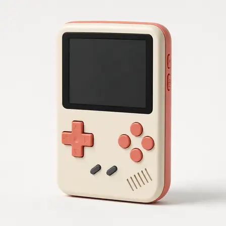 Studio photo of a fictional games product.