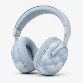 Studio photo of a fictional headphones.