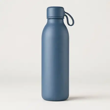 Studio photo of a fictional water bottle.
