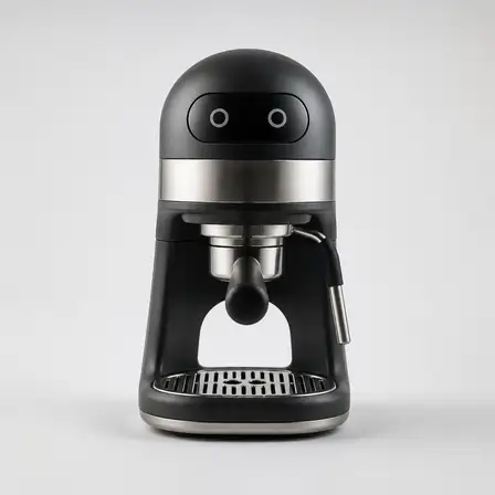 Studio photo of a fictional tech product.