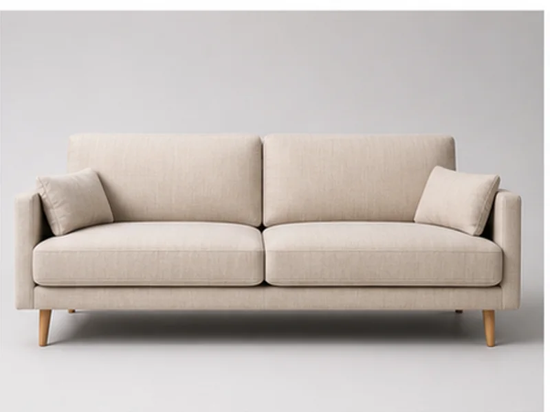 Realistic studio product photo of the pretend product Almost-Free Sofa Test.