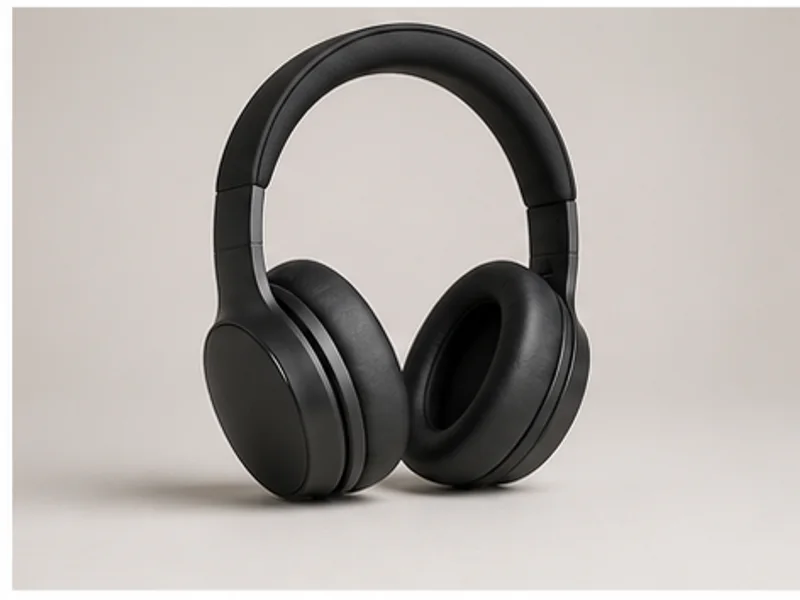 Realistic studio product photo of the pretend product Flash Sale Headphones.