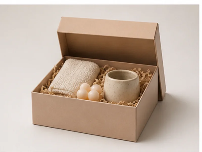 Realistic studio product photo of the pretend product Letterbox Smile Kit.