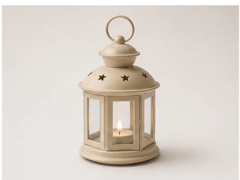 Realistic studio product photo of the pretend product Mini Surprise Lantern.