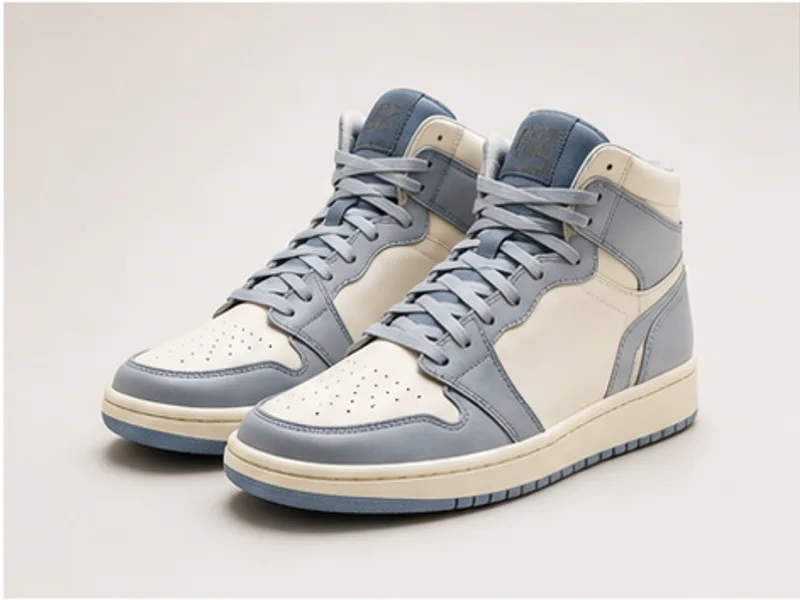 Realistic studio product photo of the pretend product Moonwalk Sneakers.