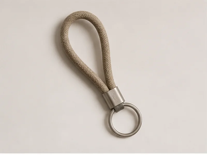 Realistic studio product photo of the pretend product Soft Grip Key Loop.