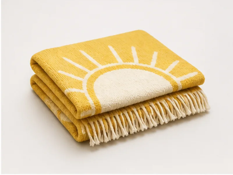 Realistic studio product photo of the pretend product Solar Nap Blanket.