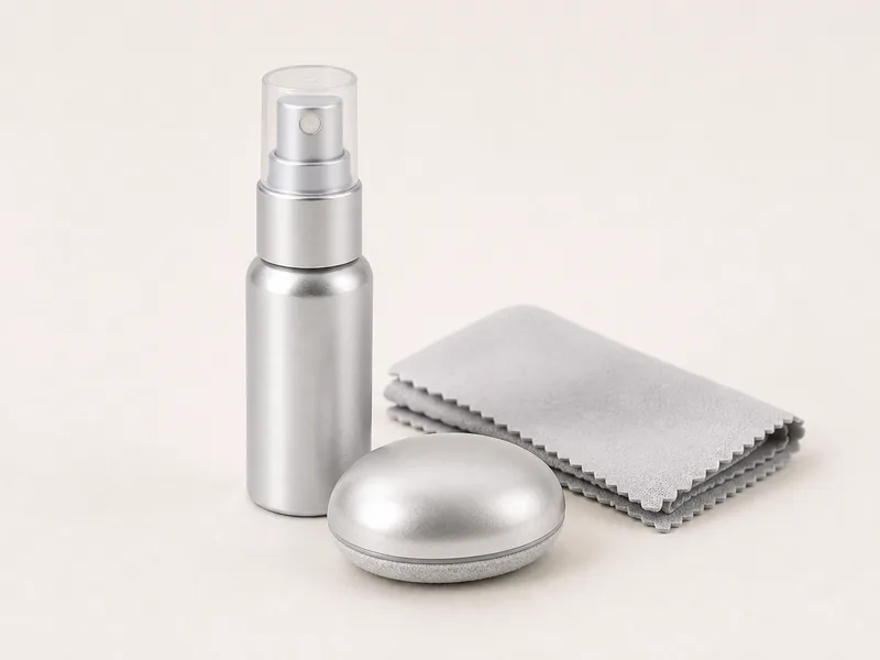 Generated generic product photo of a silver pearl screen cleaner.